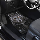 Bohemian Wolf Print Car Floor Mats 212002 - YourCarButBetter