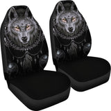 Bohemian Wolf Print Car Seat Covers 212002 - YourCarButBetter