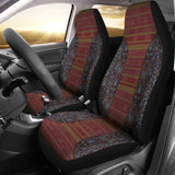 Boho Aztec Brown Blue Car Seat Covers 174510 - YourCarButBetter