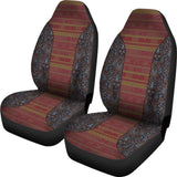 Boho Aztec Brown Blue Car Seat Covers 174510 - YourCarButBetter