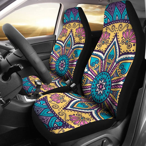 Boho Mandala Car Seat Covers 093223 - YourCarButBetter