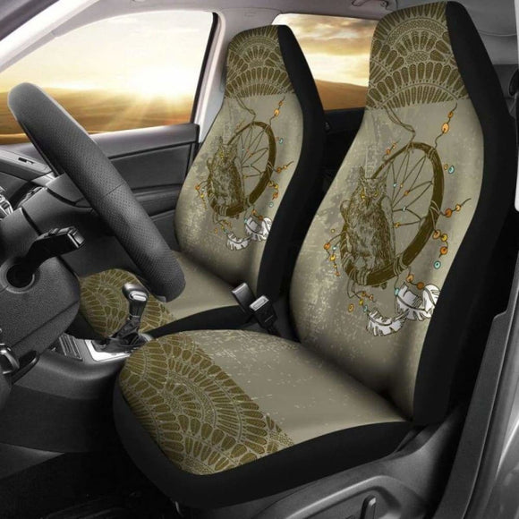 Boho Owl And Dreamcatcher Car Seat Covers 174716 - YourCarButBetter