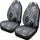 Bones And Paw Prints Wolf Car Seat Cover 200904 - YourCarButBetter