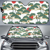 Bonsai Red Sun Japanese Pattern Car Auto Sun Shades 094201 - YourCarButBetter