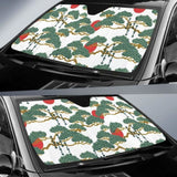 Bonsai Red Sun Japanese Pattern Car Auto Sun Shades 094201 - YourCarButBetter