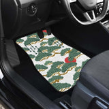 Bonsai Red Sun Japanese Pattern Front And Back Car Mats 094201 - YourCarButBetter