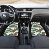 Bonsai Red Sun Japanese Pattern Front And Back Car Mats 094201 - YourCarButBetter