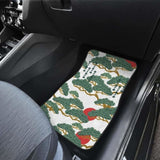 Bonsai Red Sun Japanese Pattern Front And Back Car Mats 094201 - YourCarButBetter