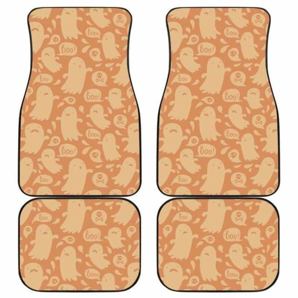 Boo Halloween Car Floor Mats 102802 - YourCarButBetter