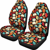 Book Lovers Pattern Car Seat Covers 195016 - YourCarButBetter