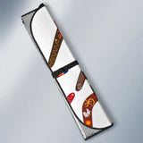 Boomerang Australian Aboriginal Ornament Pattern Car Auto Sun Shades 094201 - YourCarButBetter