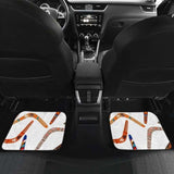 Boomerang Australian Aboriginal Ornament Pattern Front And Back Car Mats 174914 - YourCarButBetter