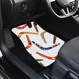 Boomerang Australian Aboriginal Ornament Pattern Front And Back Car Mats 174914 - YourCarButBetter