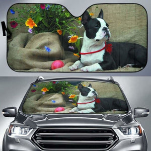 Boston Terrier Car Sun Shade 104020 - YourCarButBetter