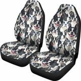 Boston Terrier Full Face Car Seat Covers 110424 - YourCarButBetter