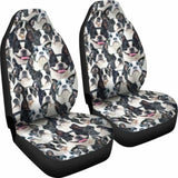 Boston Terrier Full Face Car Seat Covers 110424 - YourCarButBetter