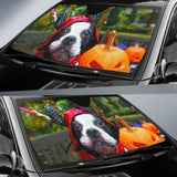 Boston Terrier Haloween Auto Sun Shades 104020 - YourCarButBetter