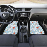 Bowling Ball Bowling Pins Blue Blackground Front And Back Car Mats 160830 - YourCarButBetter
