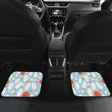 Bowling Ball Bowling Pins Blue Blackground Front And Back Car Mats 160830 - YourCarButBetter