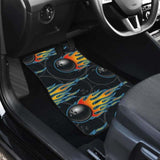 Bowling Balls Flame Pattern Front And Back Car Mats 160830 - YourCarButBetter