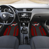 Bowling Metallic Style Printed Black Red Themed Car Floor Mats 211008 - YourCarButBetter