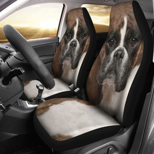Boxer Dog Car Seat Covers Funny Dog Face 102918 - YourCarButBetter