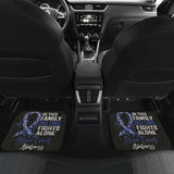 Brain Cancer No One Fights Alone Car Floor Mats 210101 - YourCarButBetter