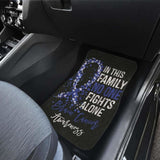 Brain Cancer No One Fights Alone Car Floor Mats 210101 - YourCarButBetter