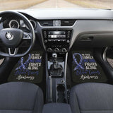 Brain Cancer No One Fights Alone Car Floor Mats 210101 - YourCarButBetter