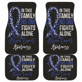 Brain Cancer No One Fights Alone Car Floor Mats 210101 - YourCarButBetter