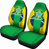 Brazil Coat Of Arms Car Seat Cover Amazing 105905 - YourCarButBetter