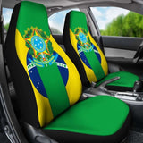 Brazil Coat Of Arms Car Seat Cover Amazing 105905 - YourCarButBetter