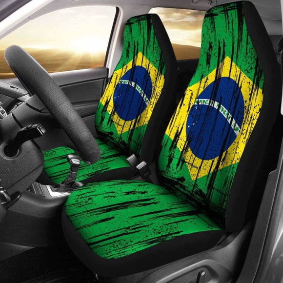 Brazil Grunge Flag Car Seat Cover 1 232125 - YourCarButBetter