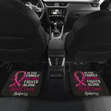 Breast Cancer No One Fights Alone Car Floor Mats 211902 - YourCarButBetter