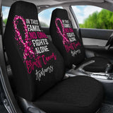 Breast Cancer No One Fights Alone Car Seat Covers 211902 - YourCarButBetter