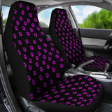 Bright Purple Paw Prints Seat Cover 094209 - YourCarButBetter