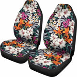 Bright Tropical Flower Car Seat Covers 105905 - YourCarButBetter