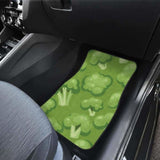 Broccoli Pattern Green Background Front And Back Car Mats 194013 - YourCarButBetter