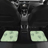 Broccoli Sketch Pattern Front And Back Car Mats 194013 - YourCarButBetter