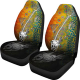 Brook Trout Bones And Skin Pattern Fishing Car Seat Covers 182417 - YourCarButBetter