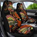 Brook Trout Ethnic Pattern Fishing Car Seat Covers 182417 - YourCarButBetter