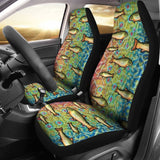 Brook Trout Fish Skin Pattern Fishing Car Seat Covers 182417 - YourCarButBetter