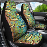 Brook Trout Fish Skin Pattern Fishing Car Seat Covers 182417 - YourCarButBetter