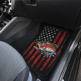 Brook Trout Fishing American Flag Car Floor Mats 211804 - YourCarButBetter