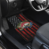 Brook Trout Fishing American Flag Car Floor Mats 211804 - YourCarButBetter