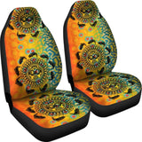 Brook Trout Hawaii Tiki Face Pattern Fishing Car Seat Covers 182417 - YourCarButBetter