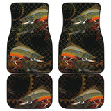 Brook Trout In The Net Fishing Car Floor Mats 182417 - YourCarButBetter