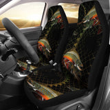 Brook Trout In The Net Fishing Car Seat Covers 182417 - YourCarButBetter