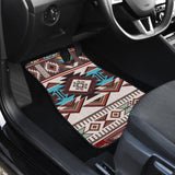 Brown Boho Aztec Car Floor Mats 094209 - YourCarButBetter