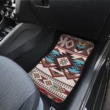 Brown Boho Aztec Car Floor Mats 094209 - YourCarButBetter